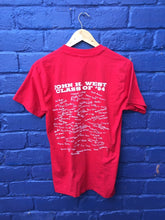 Vintage 94 John H West high school graduation class USA red single stitch souvenir t shirt size medi